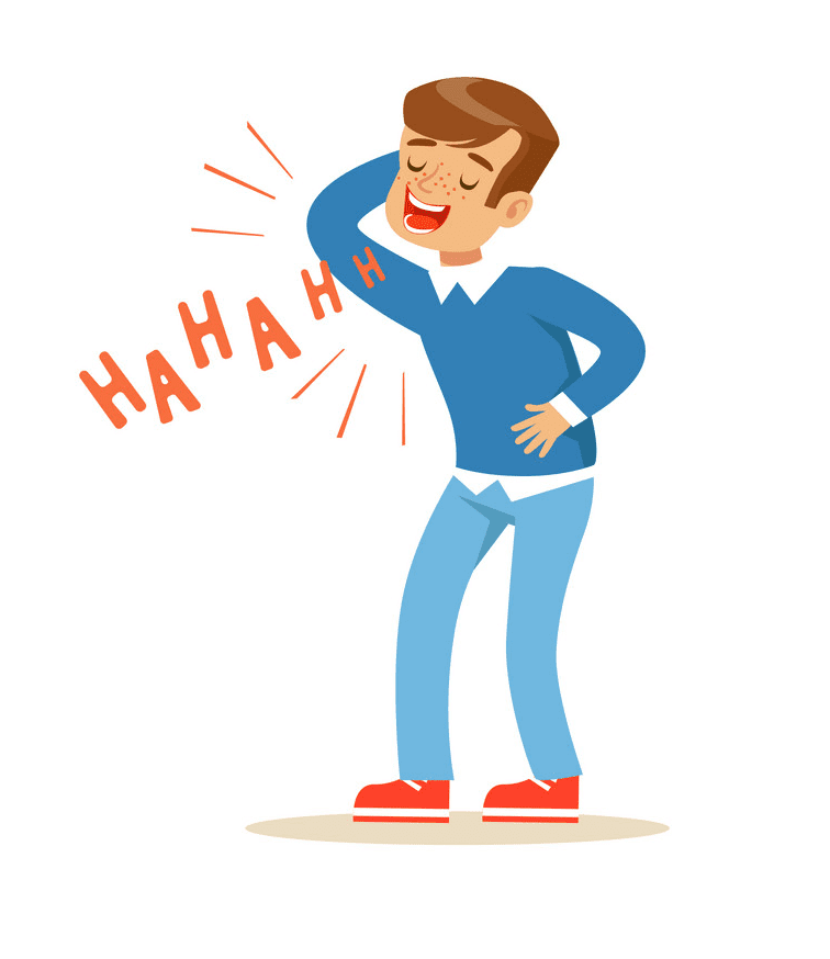 Boy Laughing clipart free 6