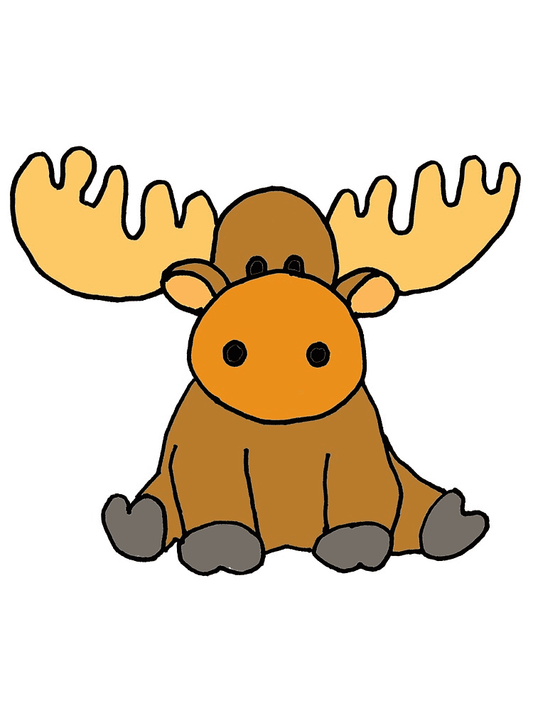 Bsby Moose clipart free