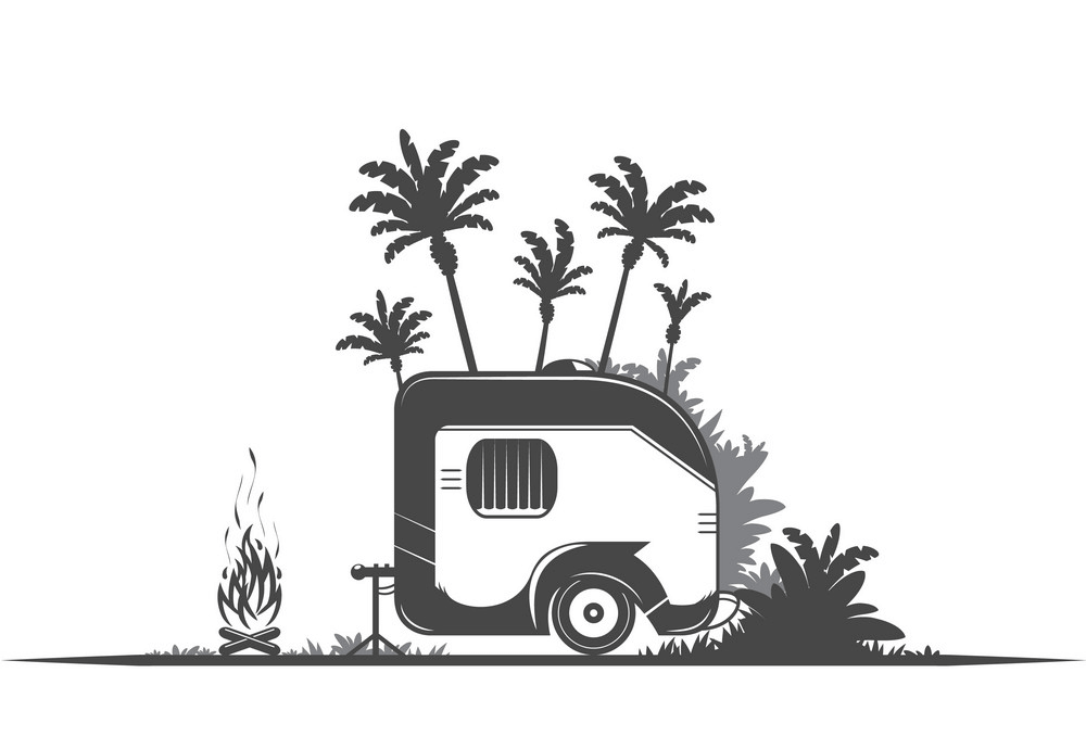 Camper Trailer clipart png free