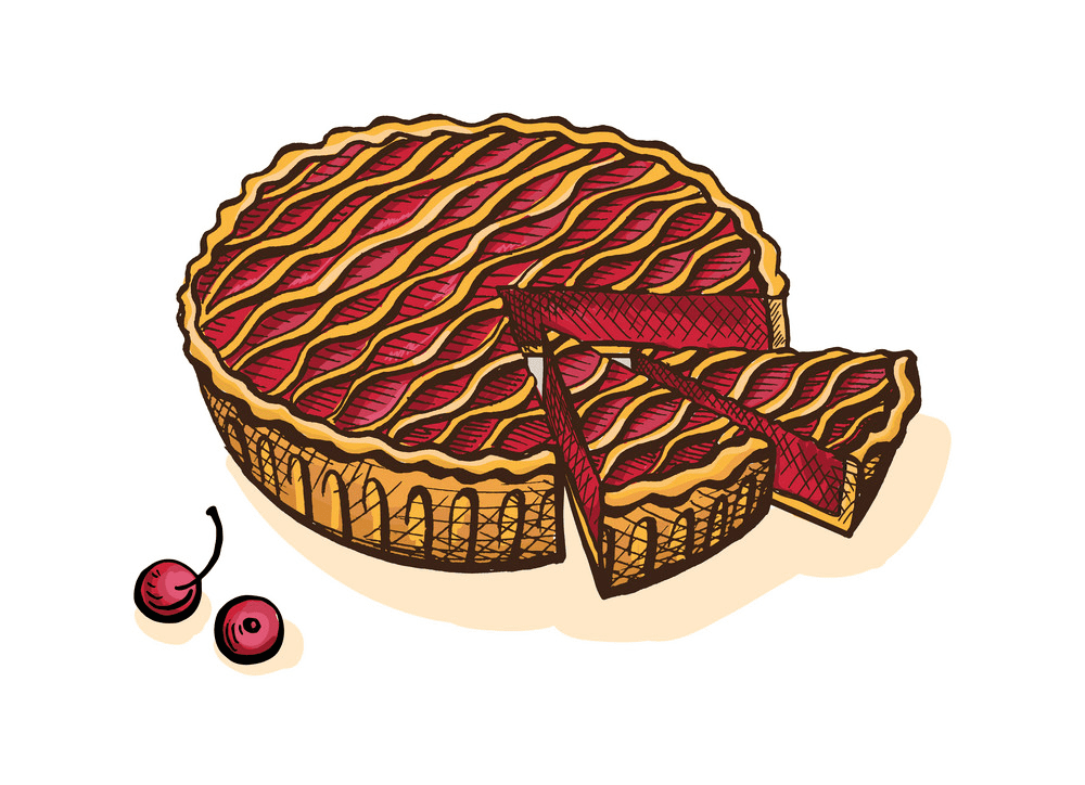 Cherry Pie clipart for free