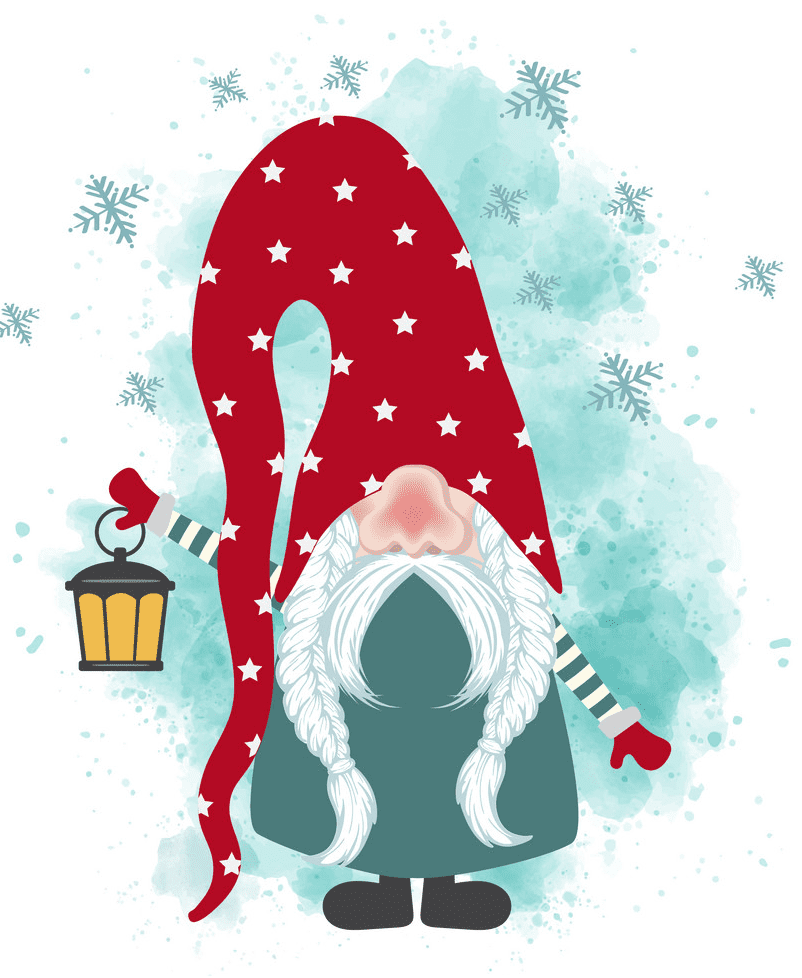 Christmas Gnome clipart for free