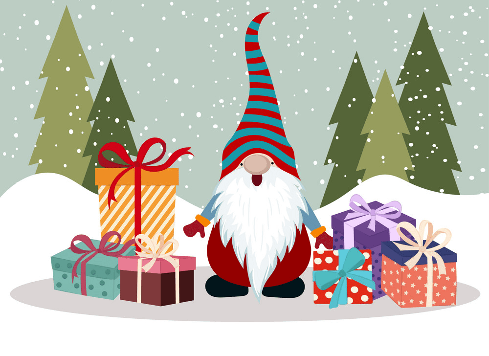 Christmas Gnome clipart free download