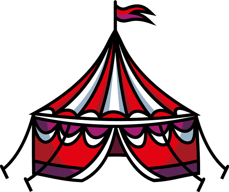 Circus Tent clipart transparent 2