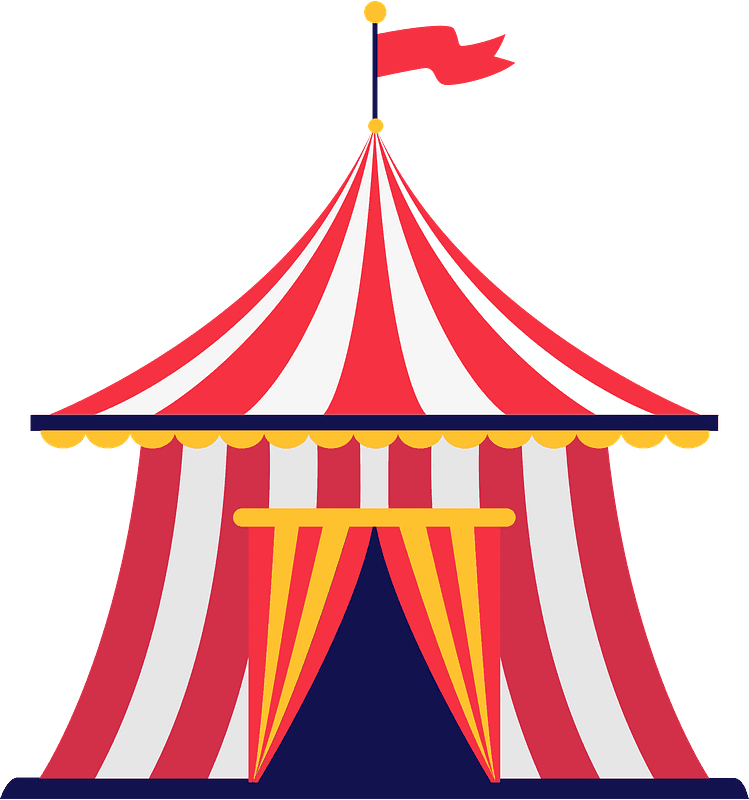 Circus Tent clipart transparent 4