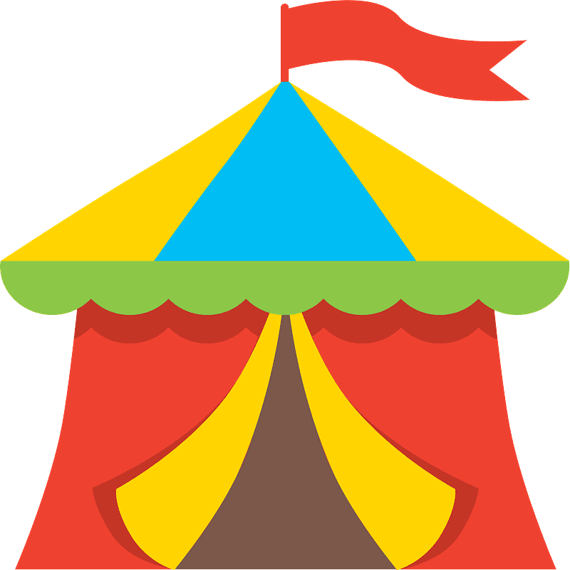 Circus Tent clipart transparent 5