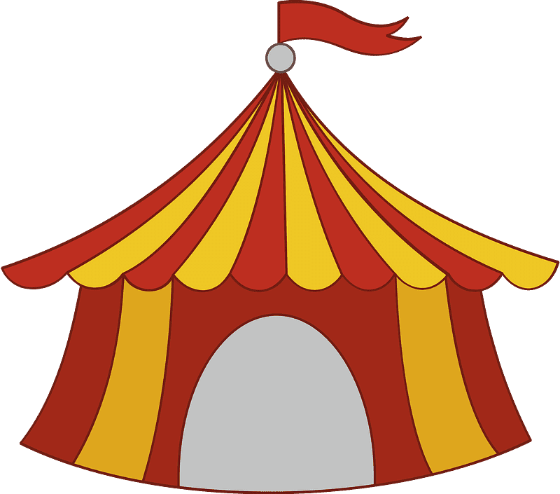 Circus Tent clipart transparent 6