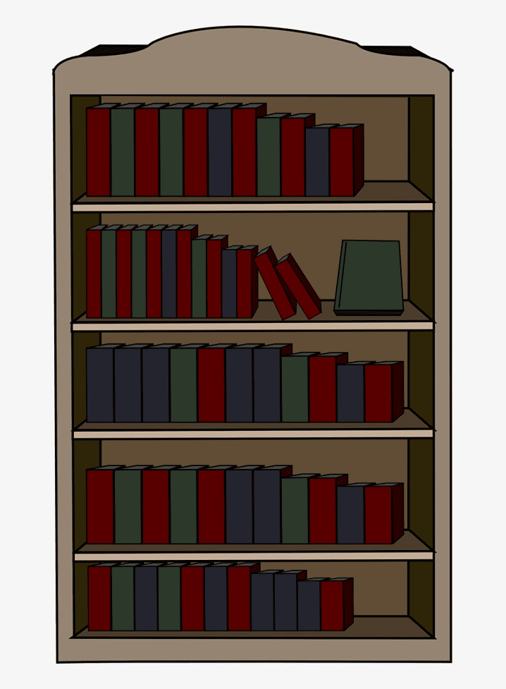 Clipart Bookshelf 5