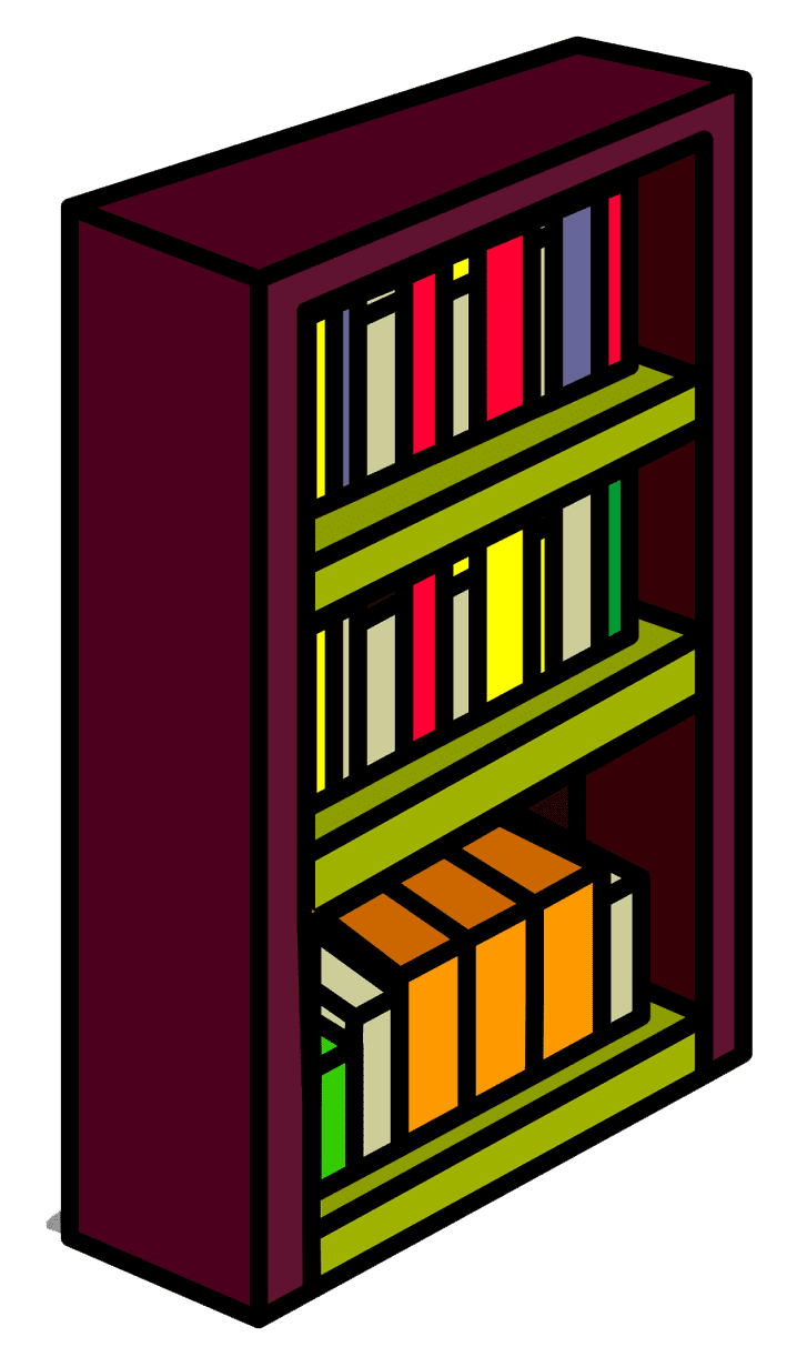Clipart Bookshelf