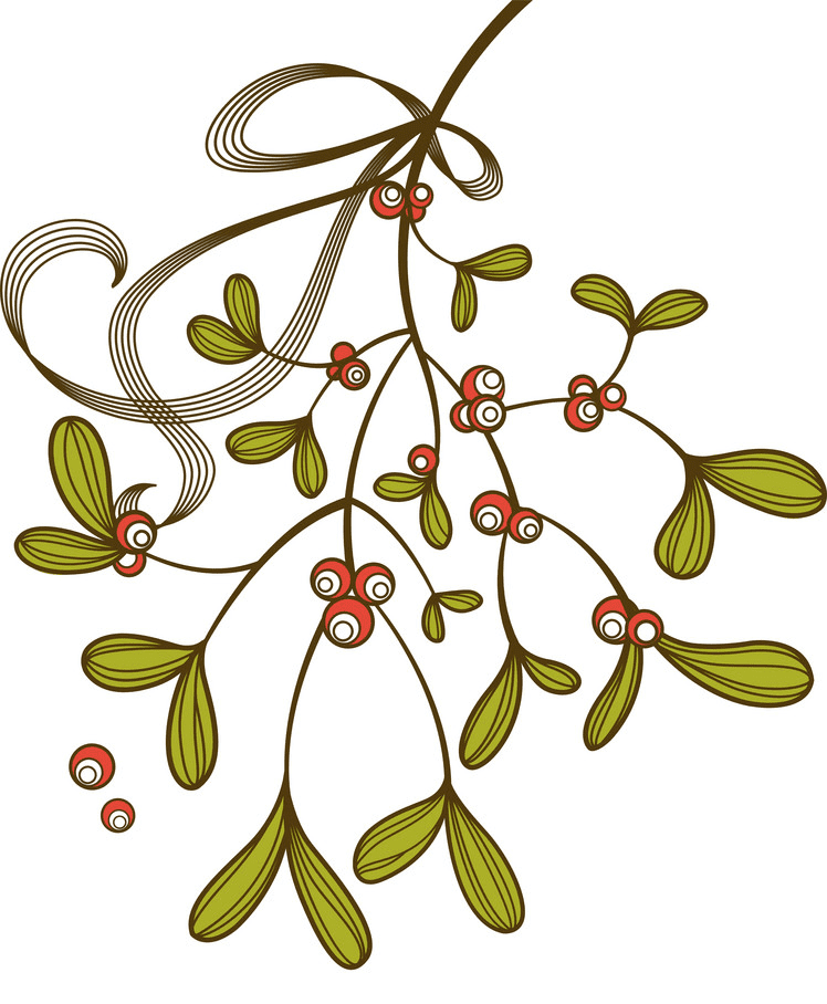 Clipart Mistletoe for free