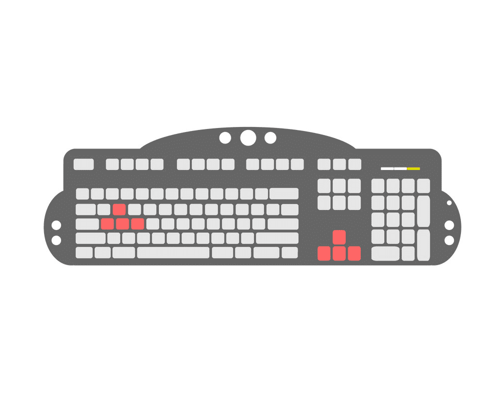 Computer Keyboard clipart free images