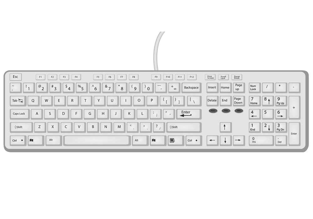Computer Keyboard clipart image
