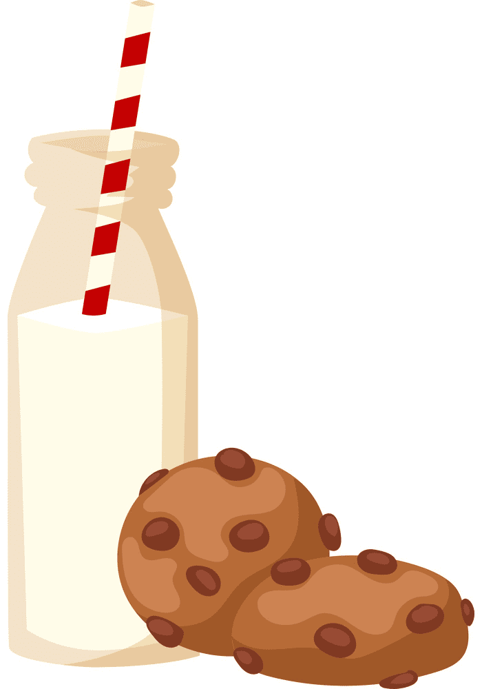 Cookies and Milk clipart for free