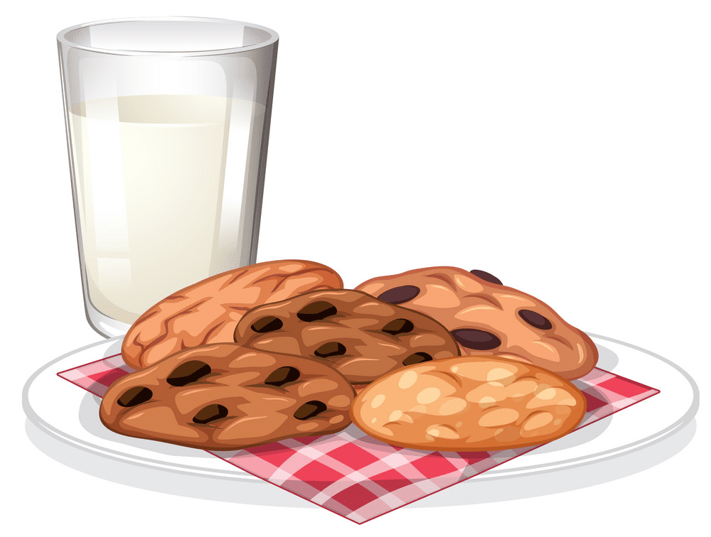 Cookies and Milk clipart free