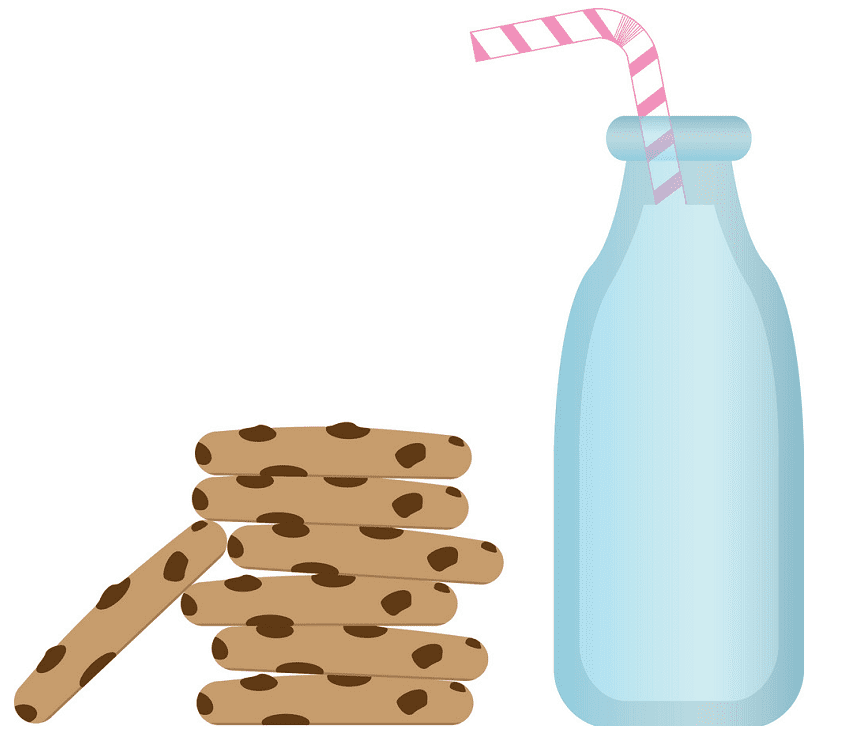 Cookies and Milk clipart png free