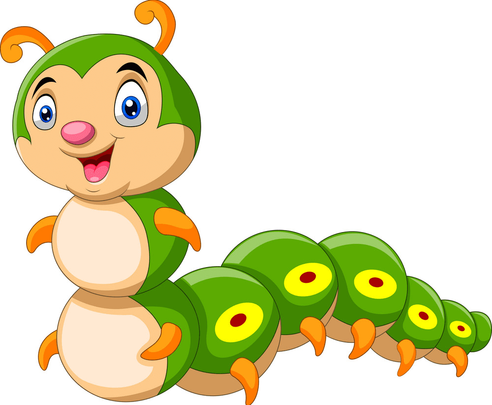 Cute Caterpillar clipart png images