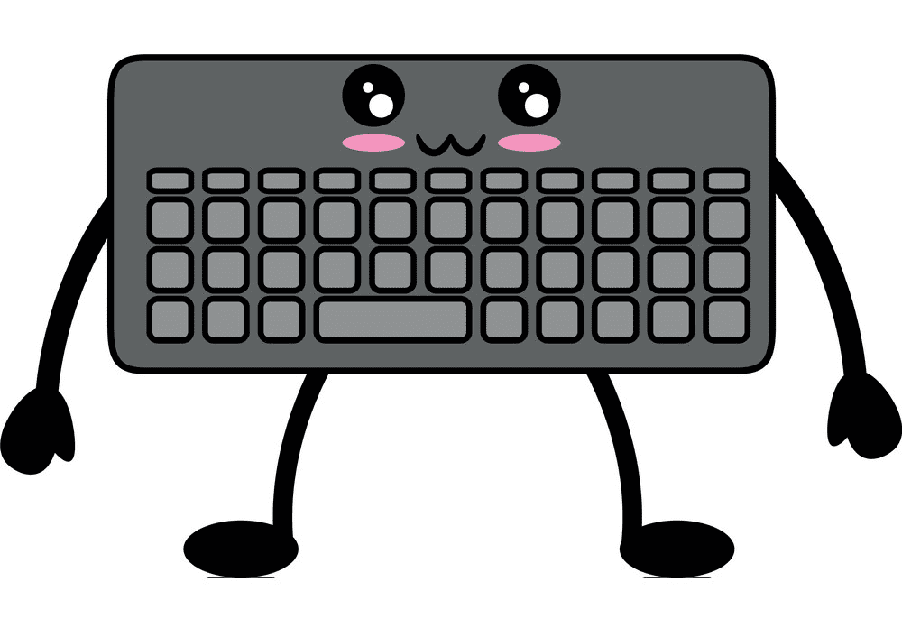Cute Keyboard clipart