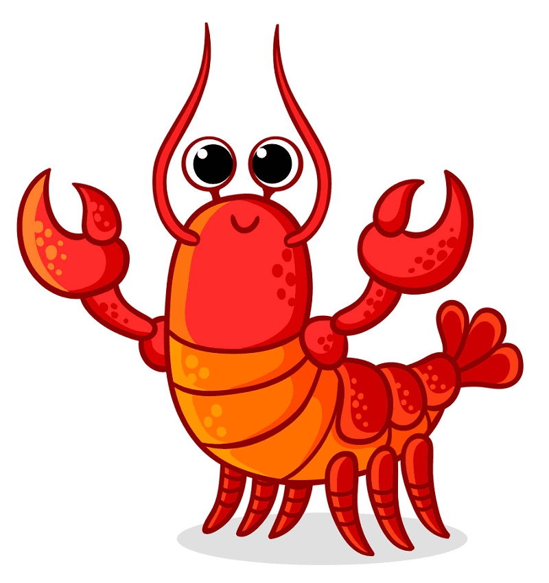 Cute Lobster clipart free image