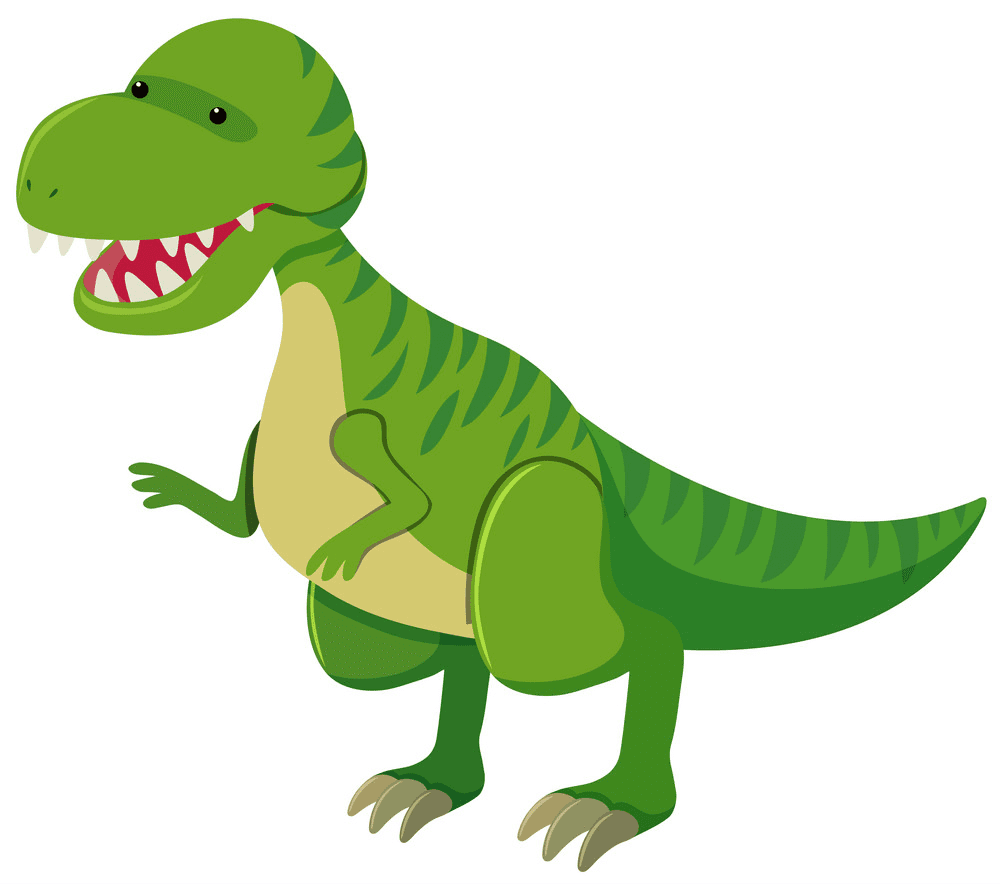 Cute T-Rex clipart 10