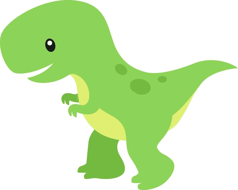 Cute T-Rex clipart 6