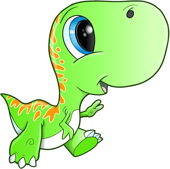 Cute T-Rex clipart 8