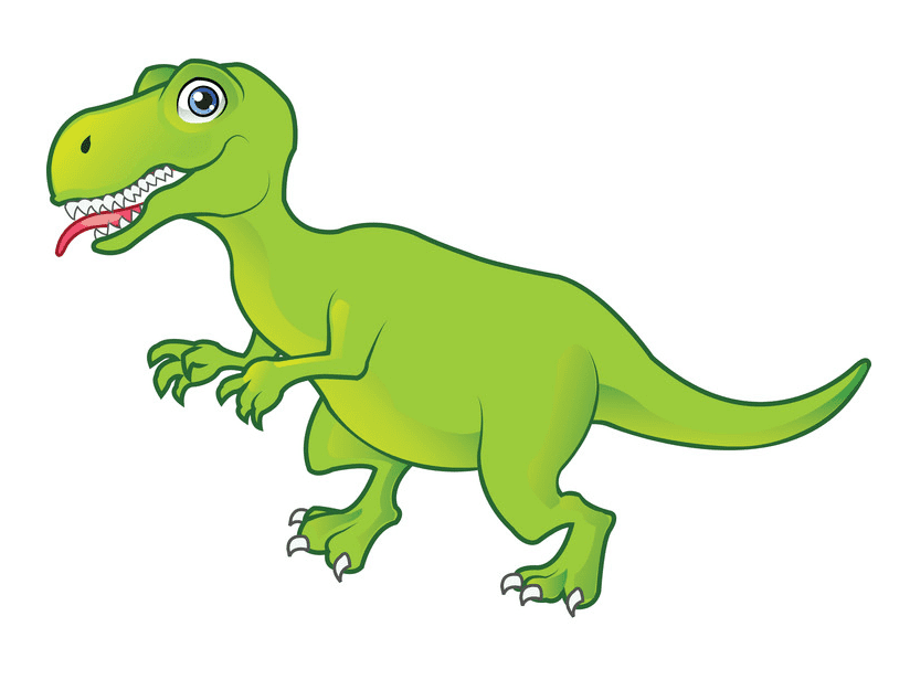 Cute T-Rex clipart free 2