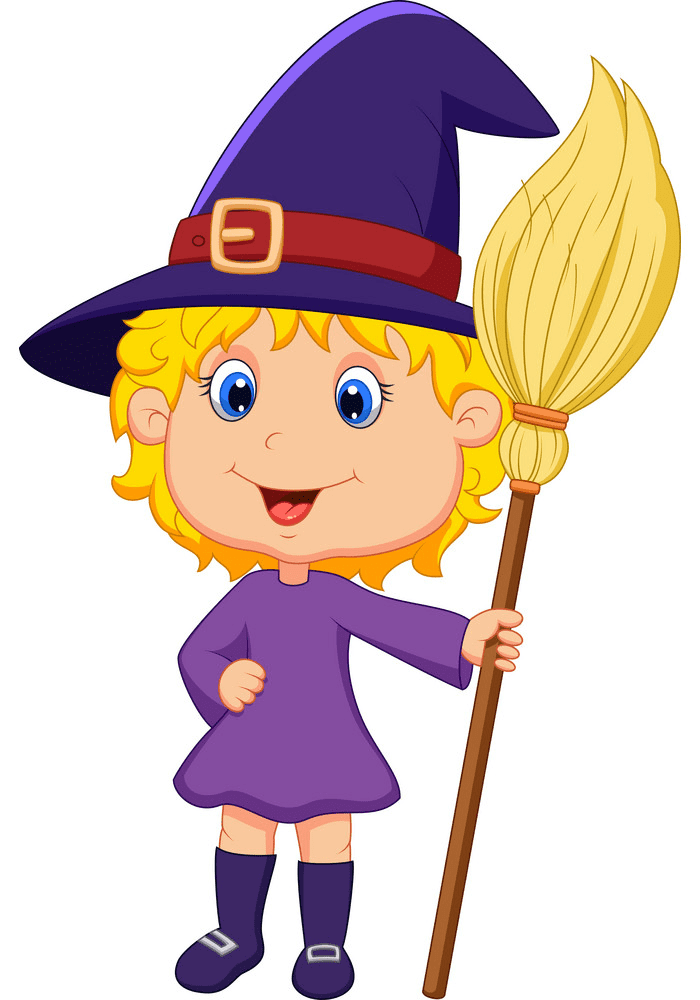 Cute Witch clipart for free