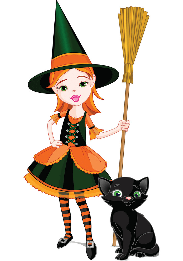 Cute Witch clipart free image