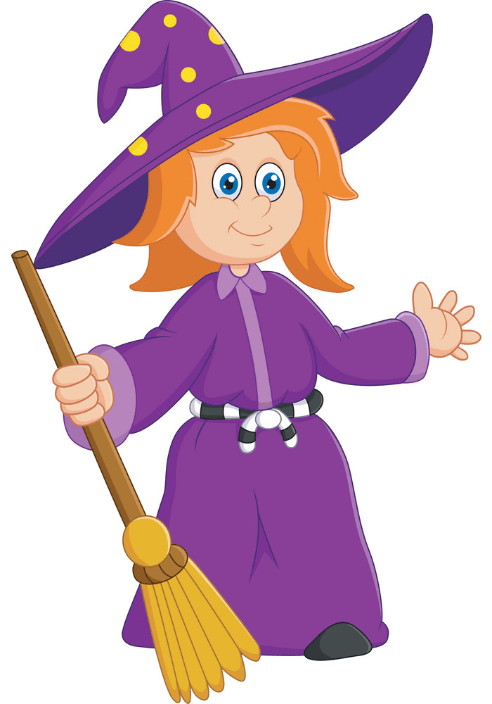 Cute Witch clipart free