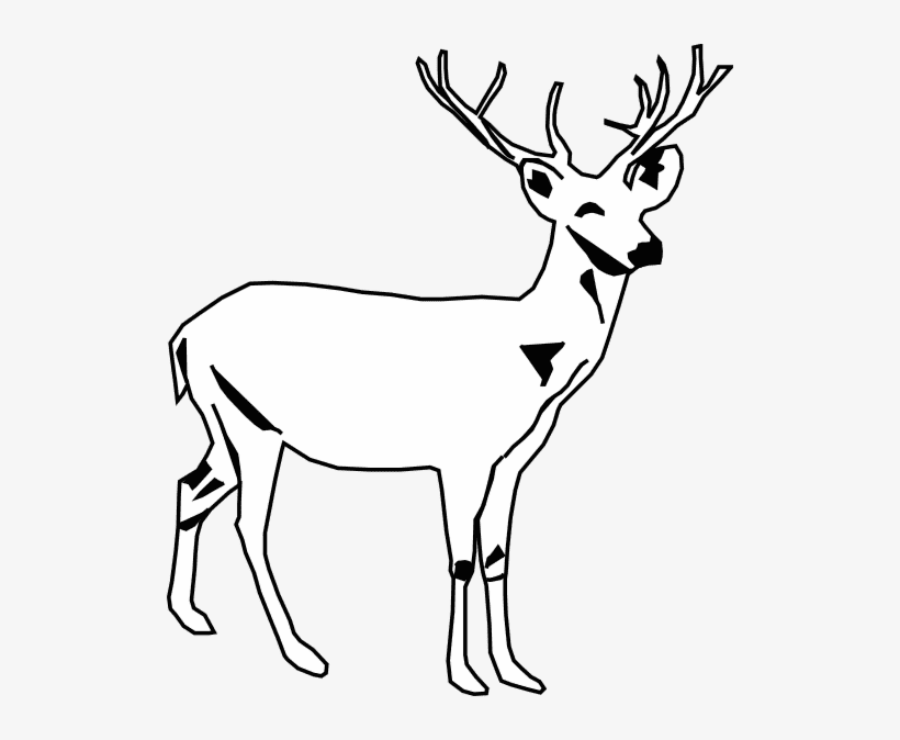 Deer Clipart Black and White png image