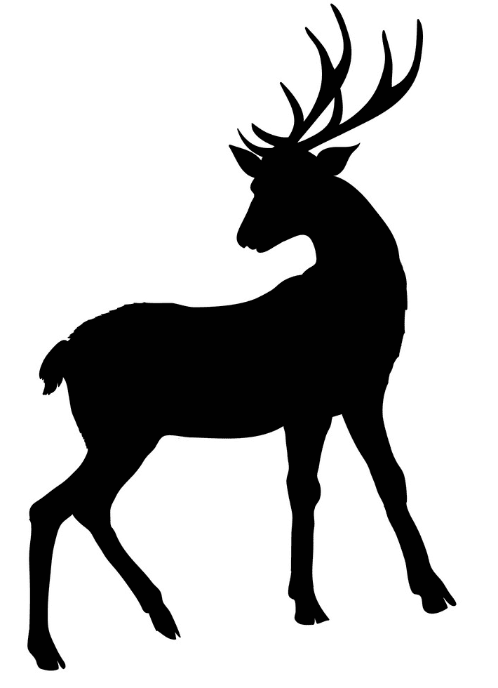 Deer Clipart Silhouette 1