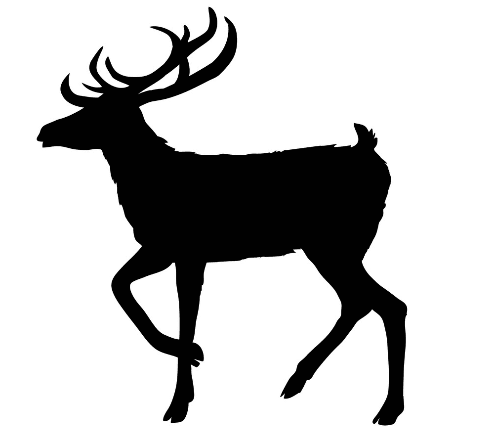 Deer Clipart Silhouette image