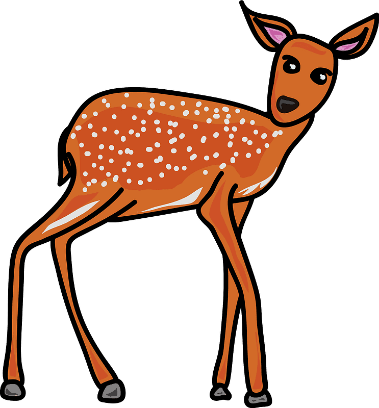 Deer clipart transparent background 2