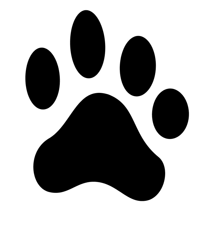Dog Footprint clipart 1