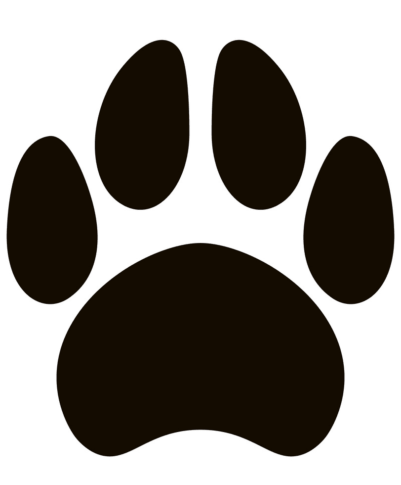 Dog Footprint clipart images