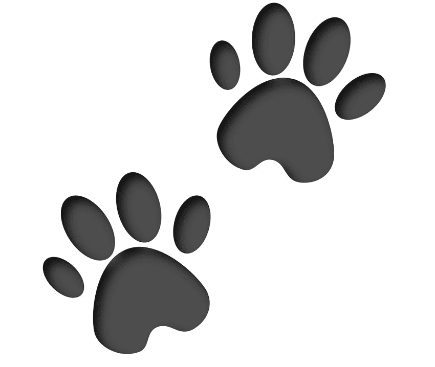 Dog Footprints clipart