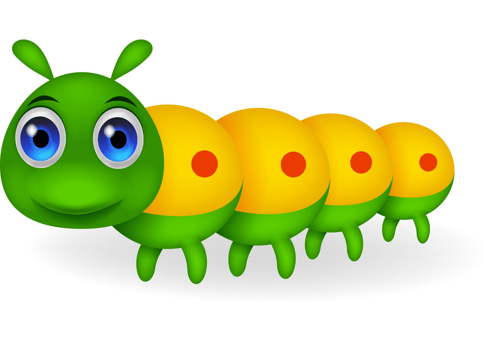 Download Cute Caterpillar clipart png