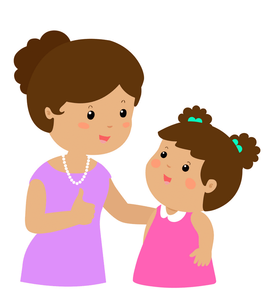 Download Mom and Daughter clipart png