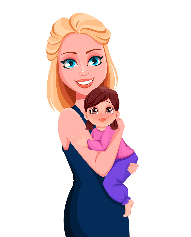 Download Mom and Daughter clipart