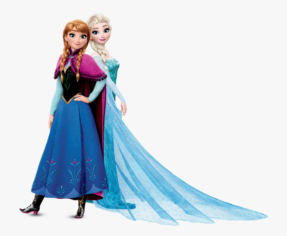 Elsa and Anna clipart free