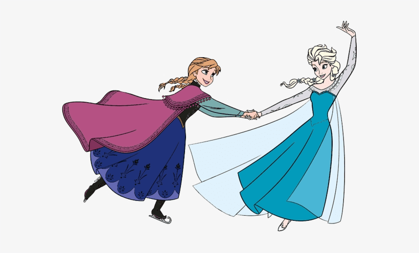 Elsa and Anna clipart image