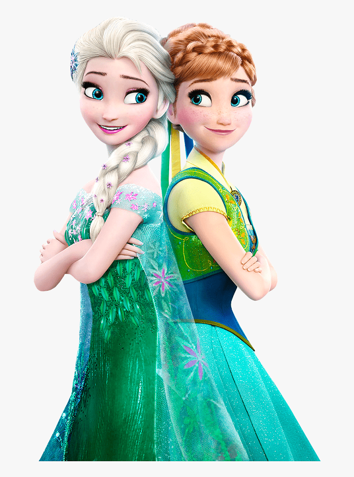 Elsa and Anna clipart png image