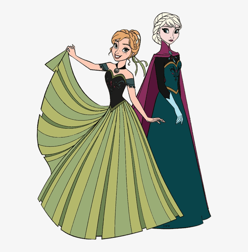 Elsa and Anna clipart png images