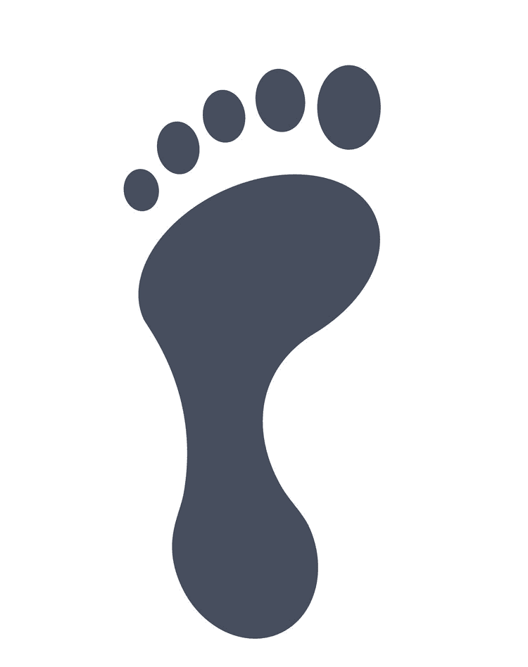 Footprint clipart free