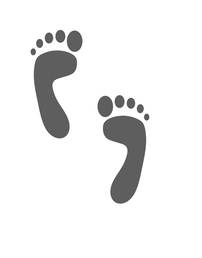 Footprints clipart 1