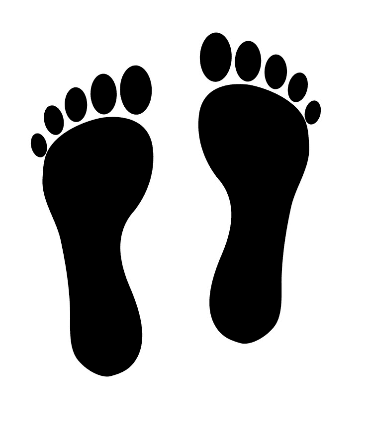 Footprints clipart free image