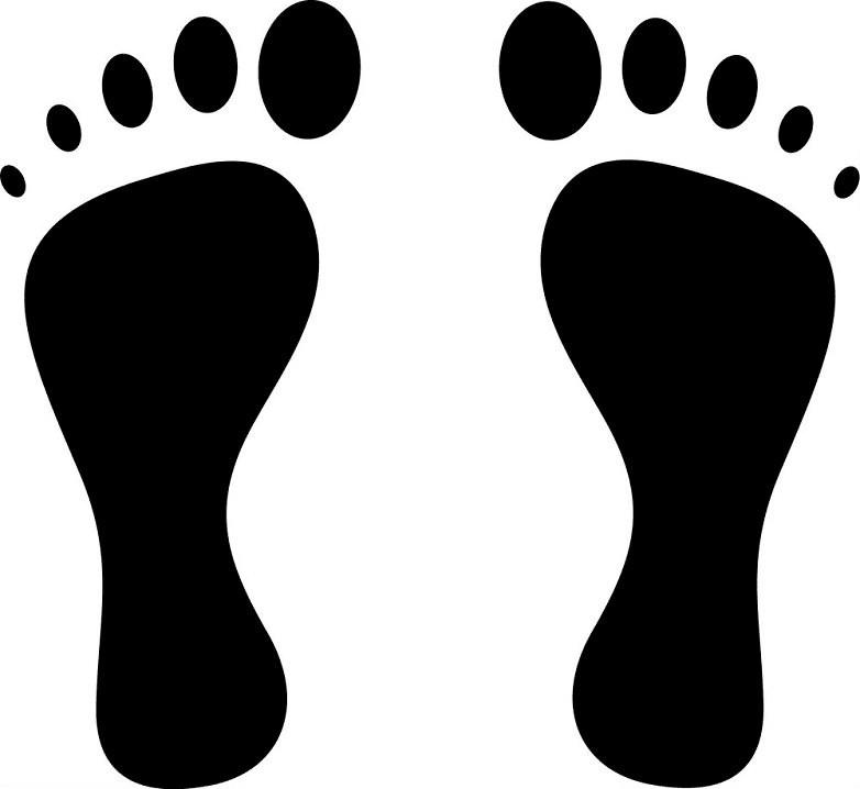 Footprints clipart free images