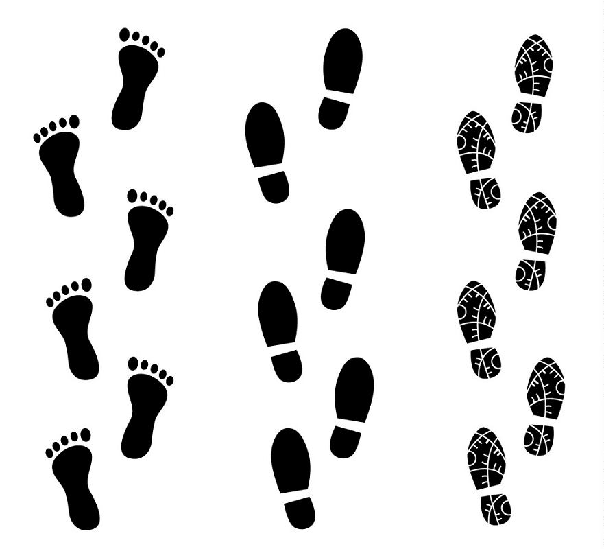 Footprints clipart png images