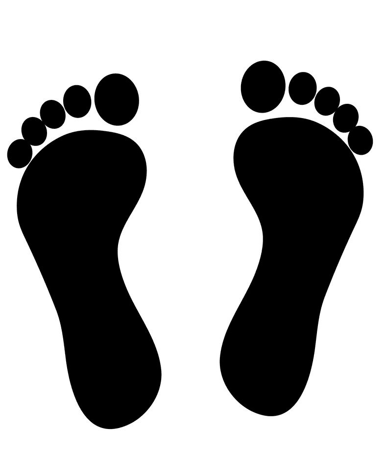 Footprints clipart
