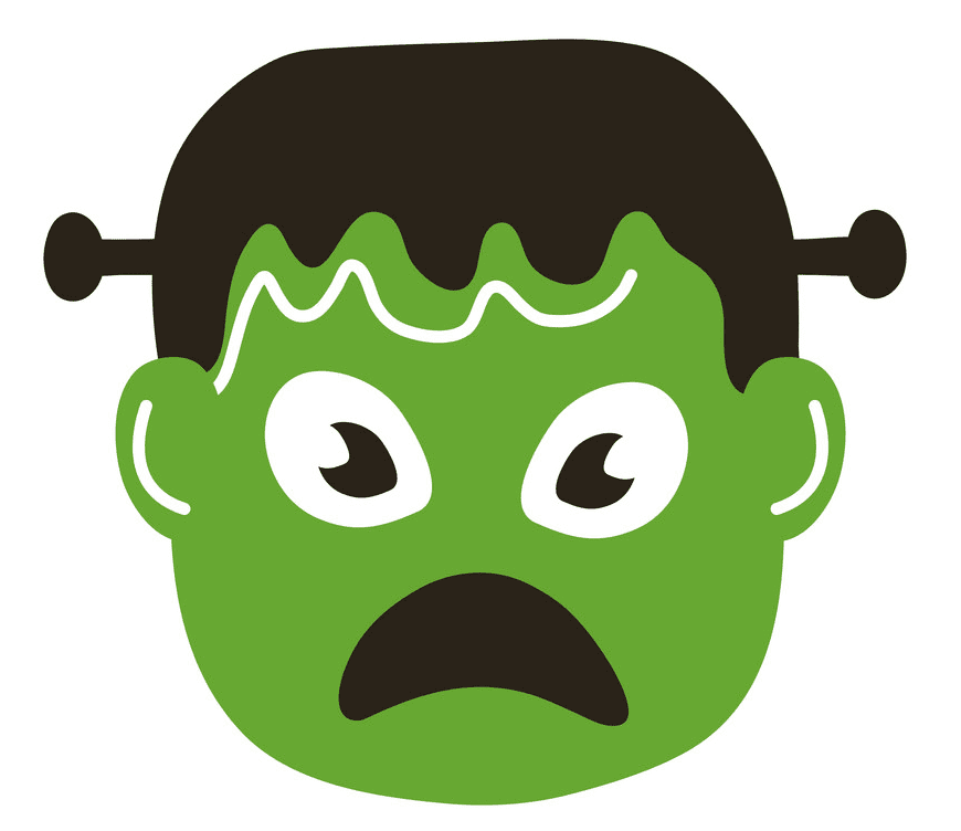 Frankenstein Head clipart for free