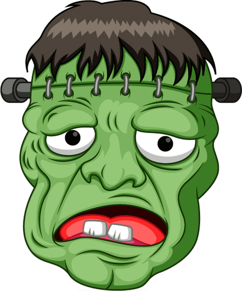 Frankenstein Head clipart png free